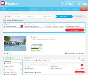 Screenshot Zakynthos Deal Hotel Contessa