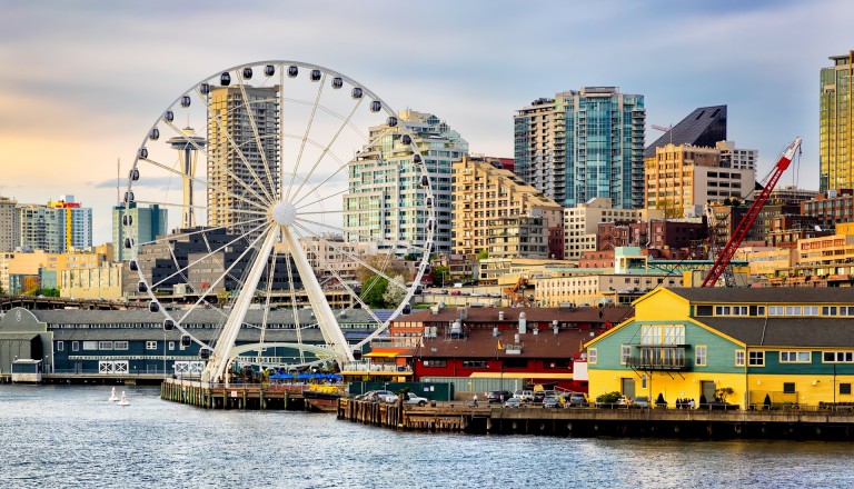 Beste Aussichten verspricht Seattles Great Wheel.