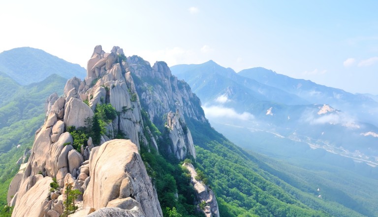 Der Seoraksan-Nationalpark in Südkorea.