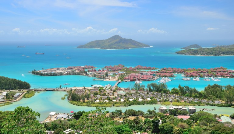 Mahe Island auf den Seychellen.