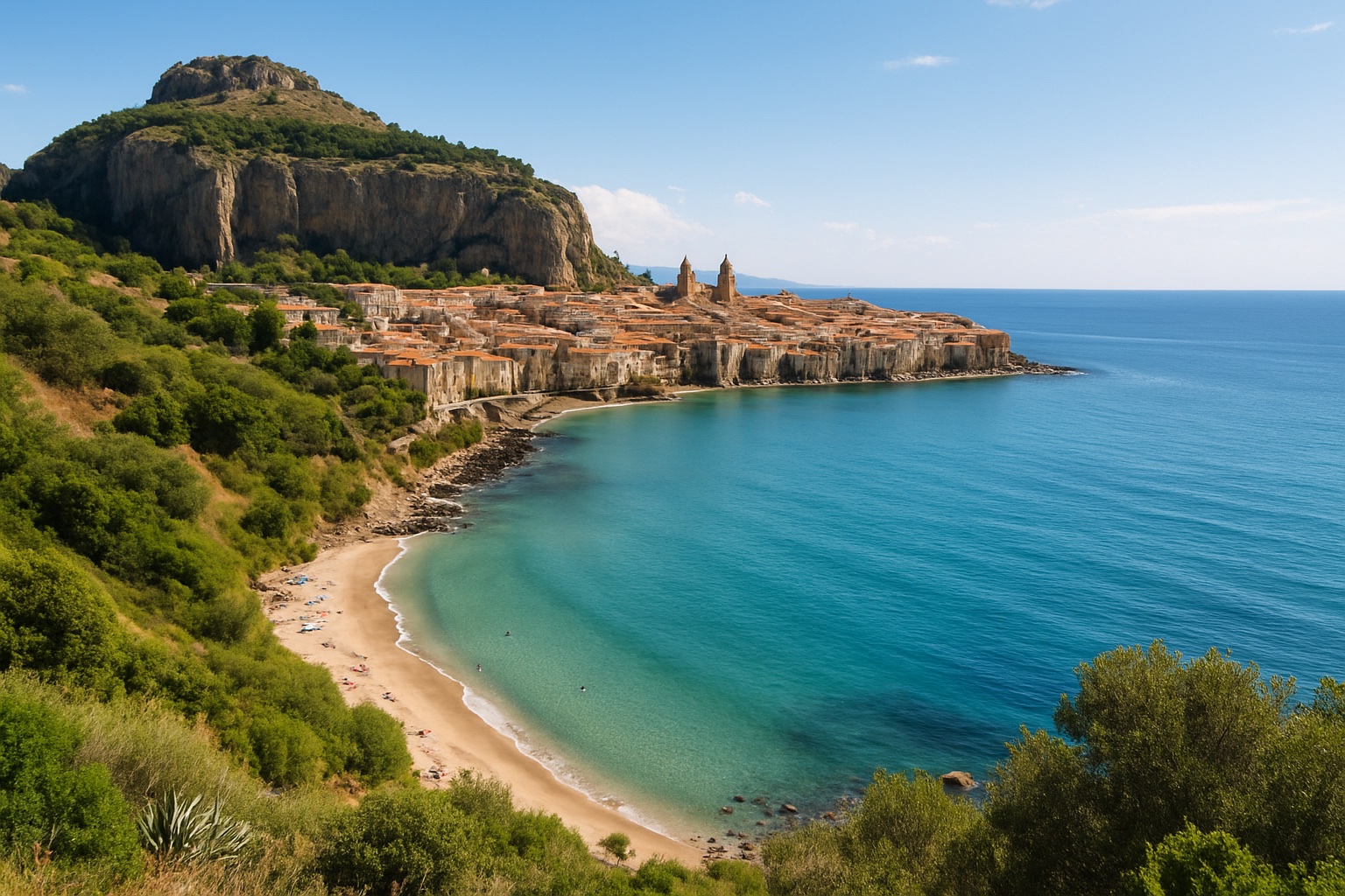 Mittelmeerküste Siziliens bei Cefalù