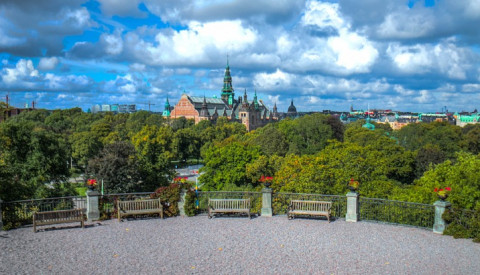 Ausblick vom Freiluftmuseum Skansen im Stadtteil Djurgården.