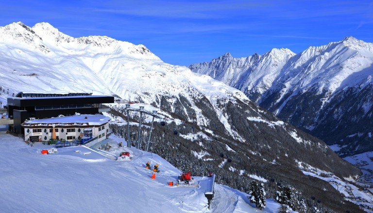 Der Greislachkogel bei Sölden mit Schneegarantie.