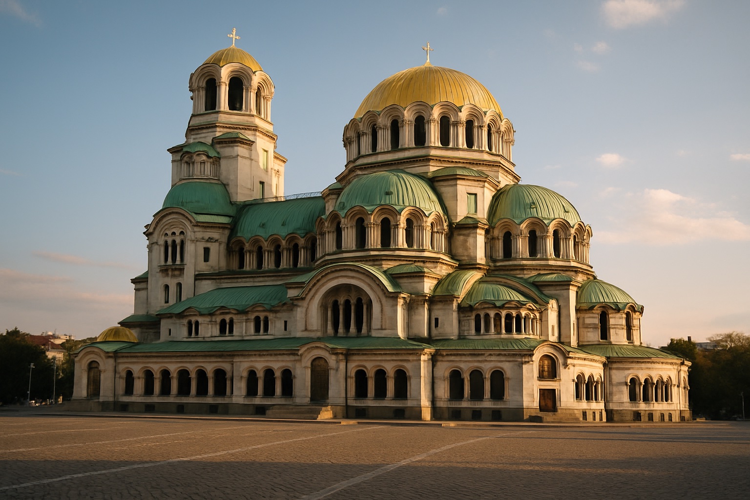 Alexander-Newski-Kathedrale mit goldenen Kuppeln in Sofia, Bulgarien