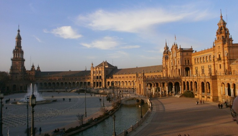 spanien sevilla plaza de espana