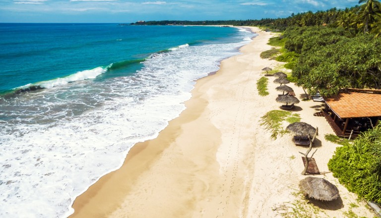 1300 Kilometer Küste in Sri Lanka.