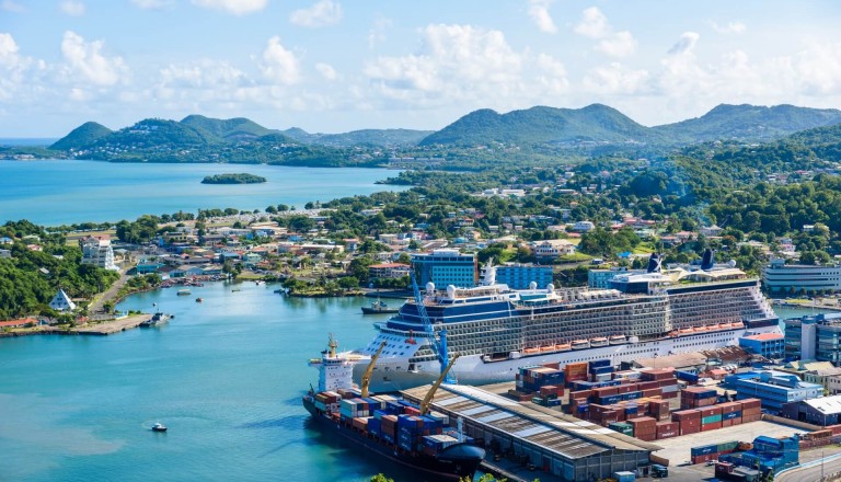 Castries St. Lucia Stadt