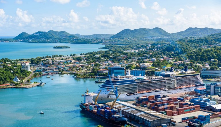 Castries St. Lucia Stadt