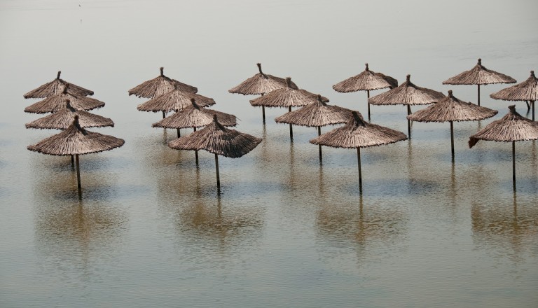 Strand Überschwemmung