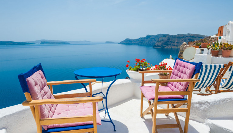 Stühle Terrasse Griechenland
