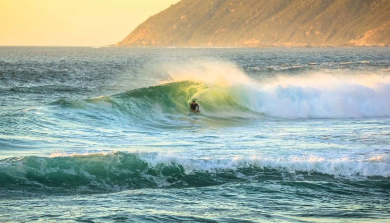 Surfen in Südafrika.