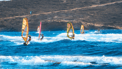 Surfen auf Rhodos