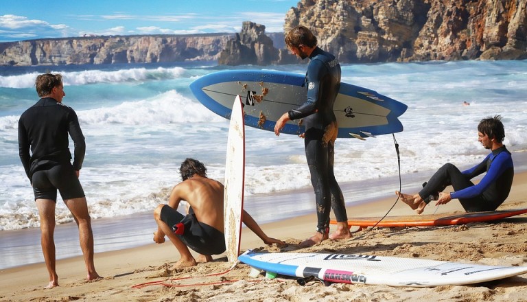 Surfen in Portugal Nazare