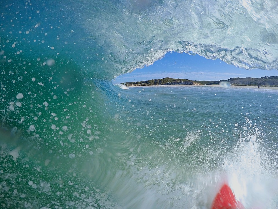 Tunnelblick auf Surfurlaube in Australien.