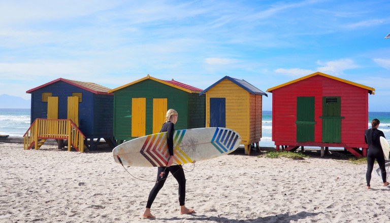 Surfurlaub Südafrika Muizenberg Beach