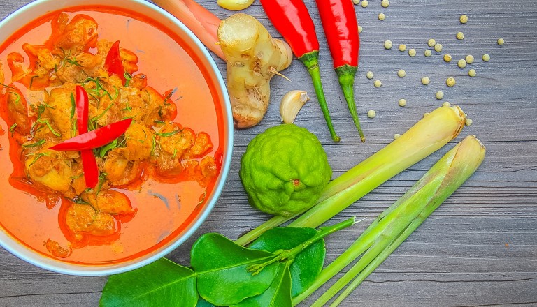 Essen auf Reisen Rotes Thaicurry