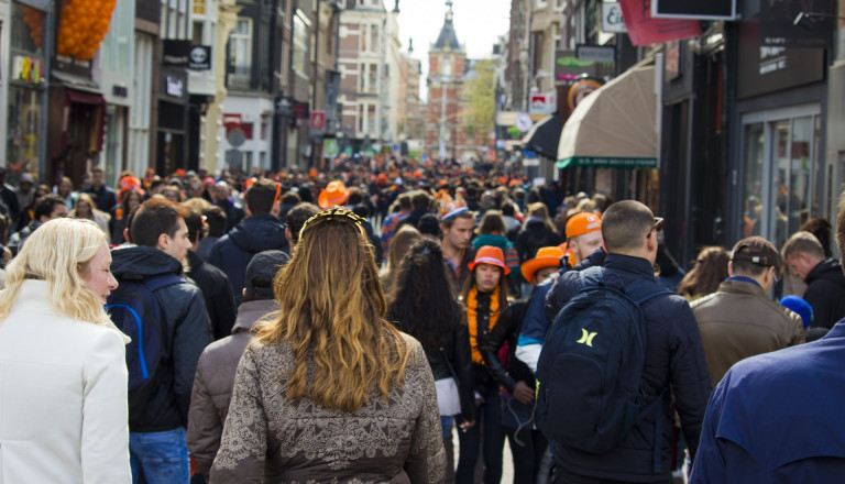 Touristen in Amsterdam