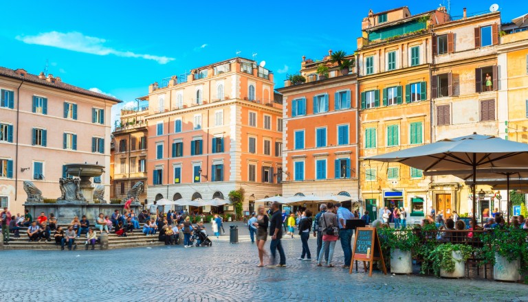 Das malerische Stadtviertel Trastevere.