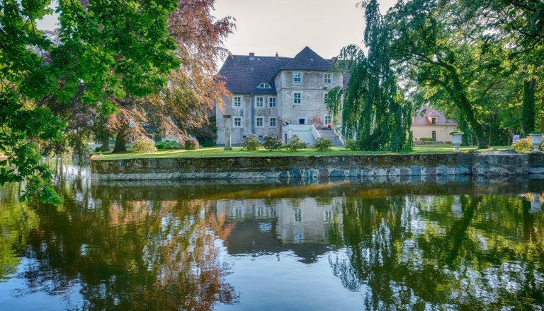 Das Schloss Mellenthin im Achterland auf Usedom.