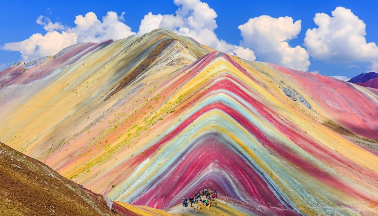 Vincunca - der Regenbogenberg bei Cusco.