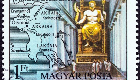 Zeus Weltwunder Briefmarke