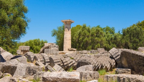Ruinen Tempel des Zeus