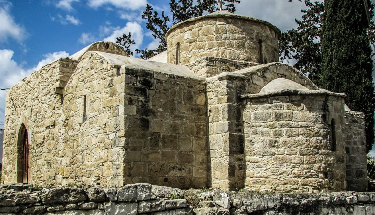 Die Kirche der mittelalterlichen Festung Kolossi auf Zypern
